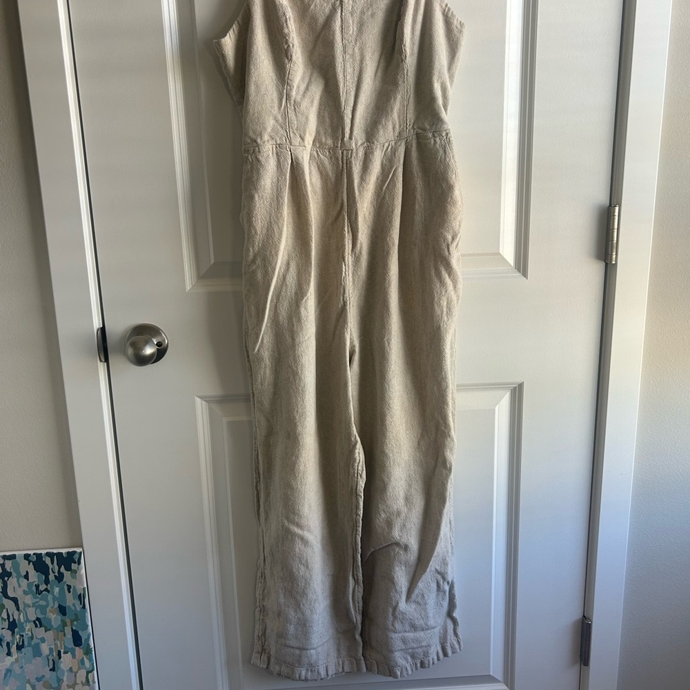 Old Navy Sleeveless Tan Jumpsuit